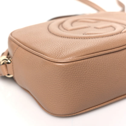 Gucci Pebbled Calfskin Small Soho Disco Bag Camelia 9 of 11