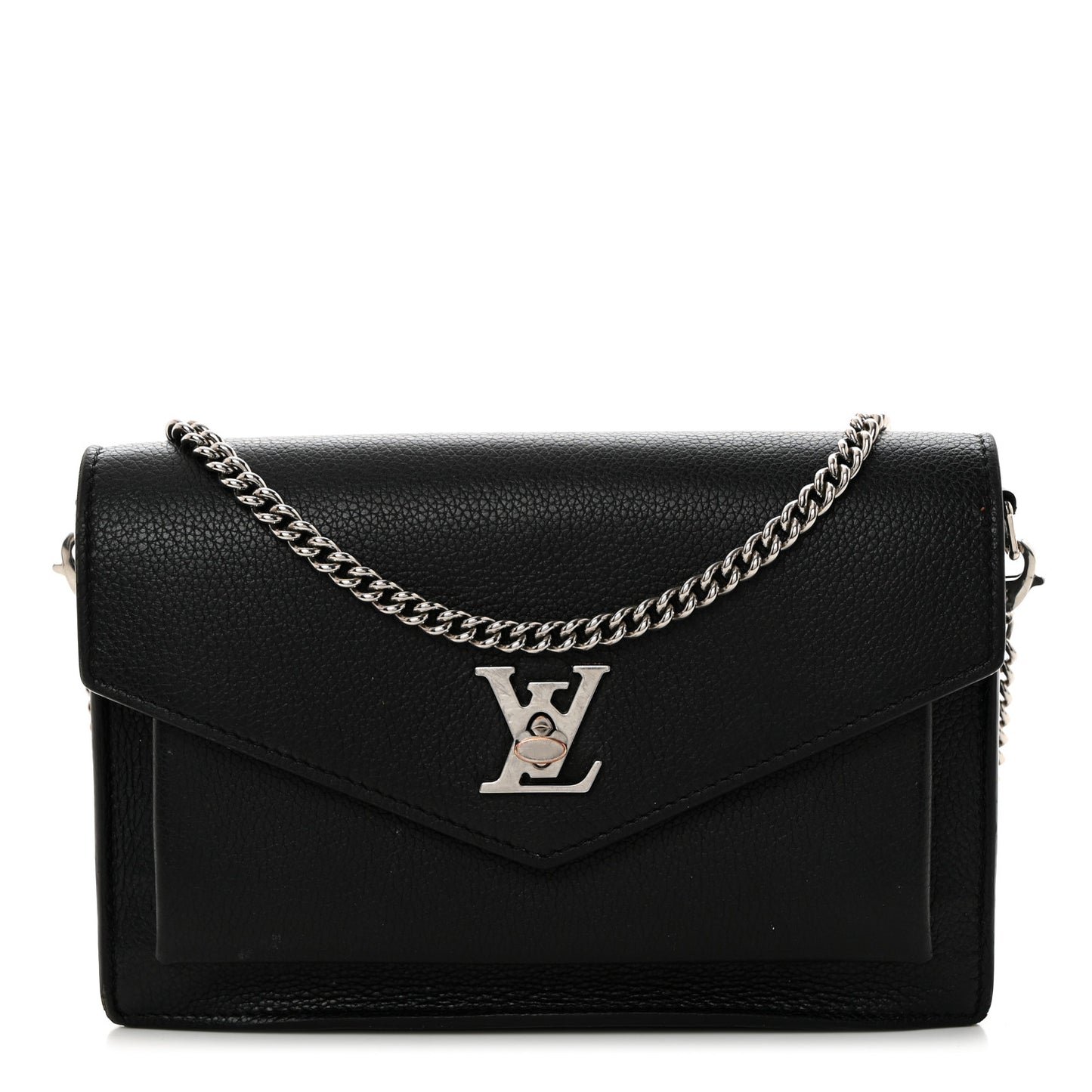 Soft Calfskin My Lockme Pochette Black