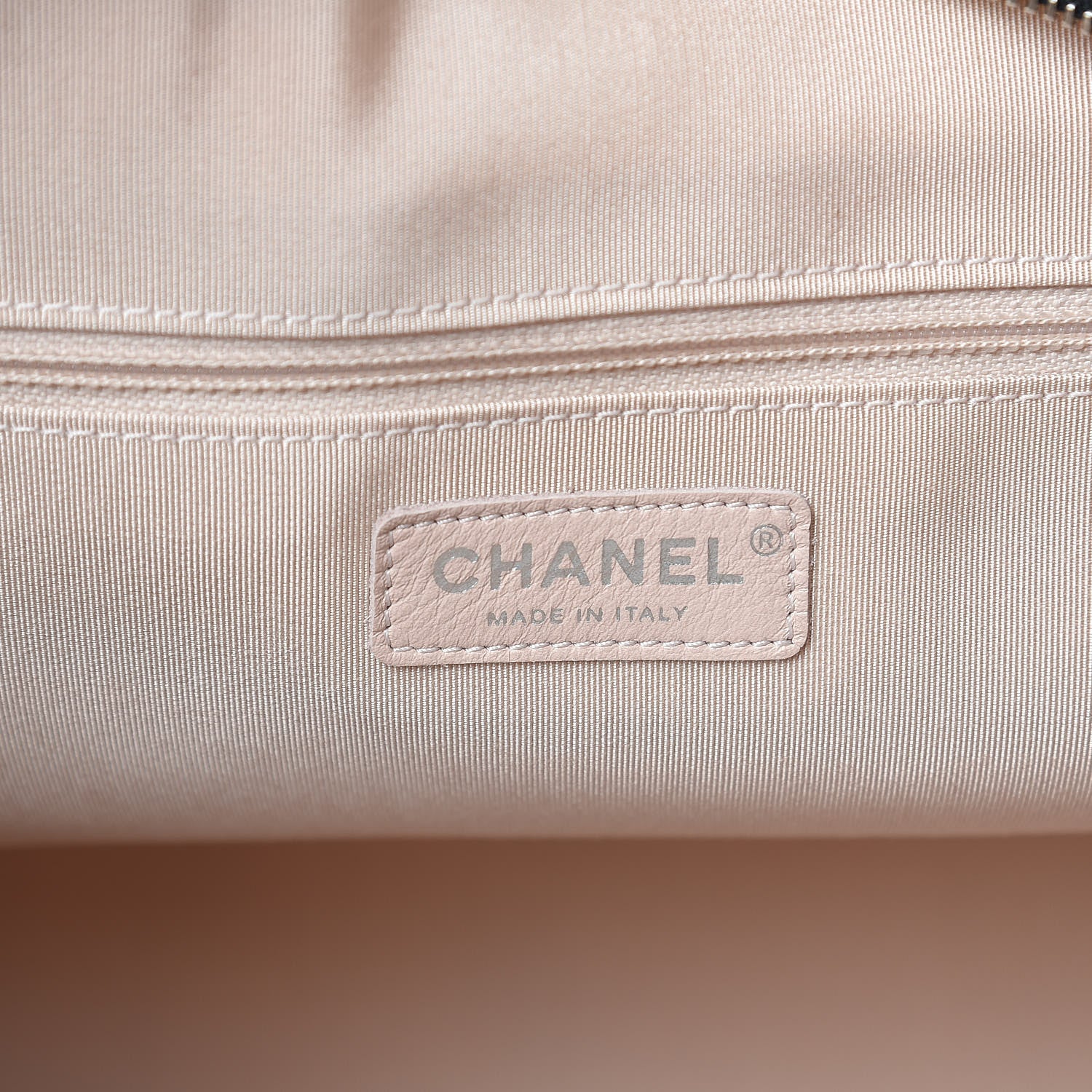 Chanel Canvas Cruise Print Tote Pink White Black 7 of 10