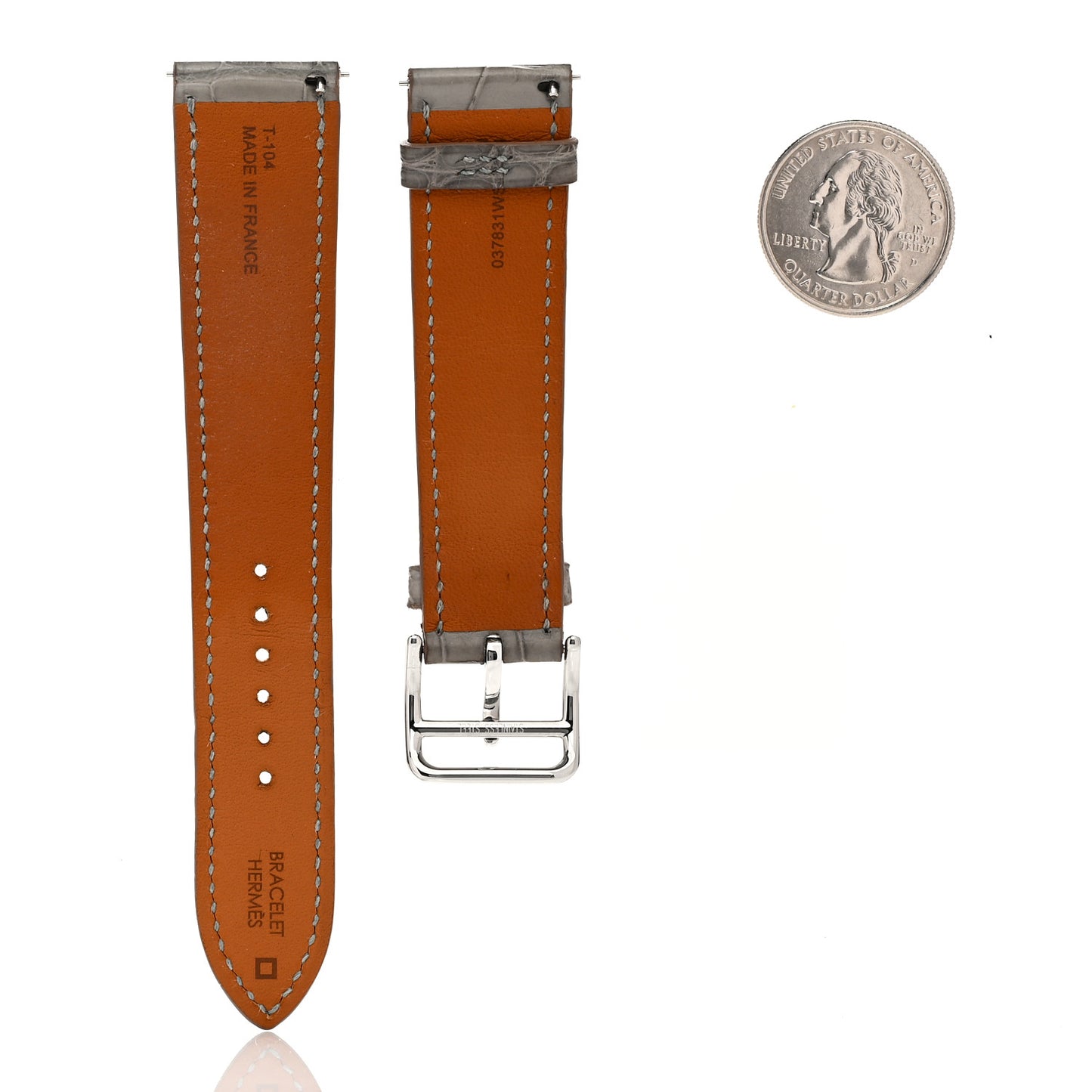 Alligator Heure H Hour Watch 30mm Strap Gris Perle