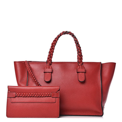 Valentino Garavani Grained Calfskin To Be Cool Tote Rosso Valentino 1 of 13