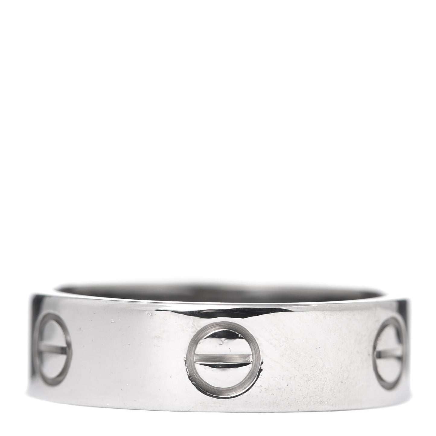 18K White Gold 5.5mm LOVE Ring 60 9