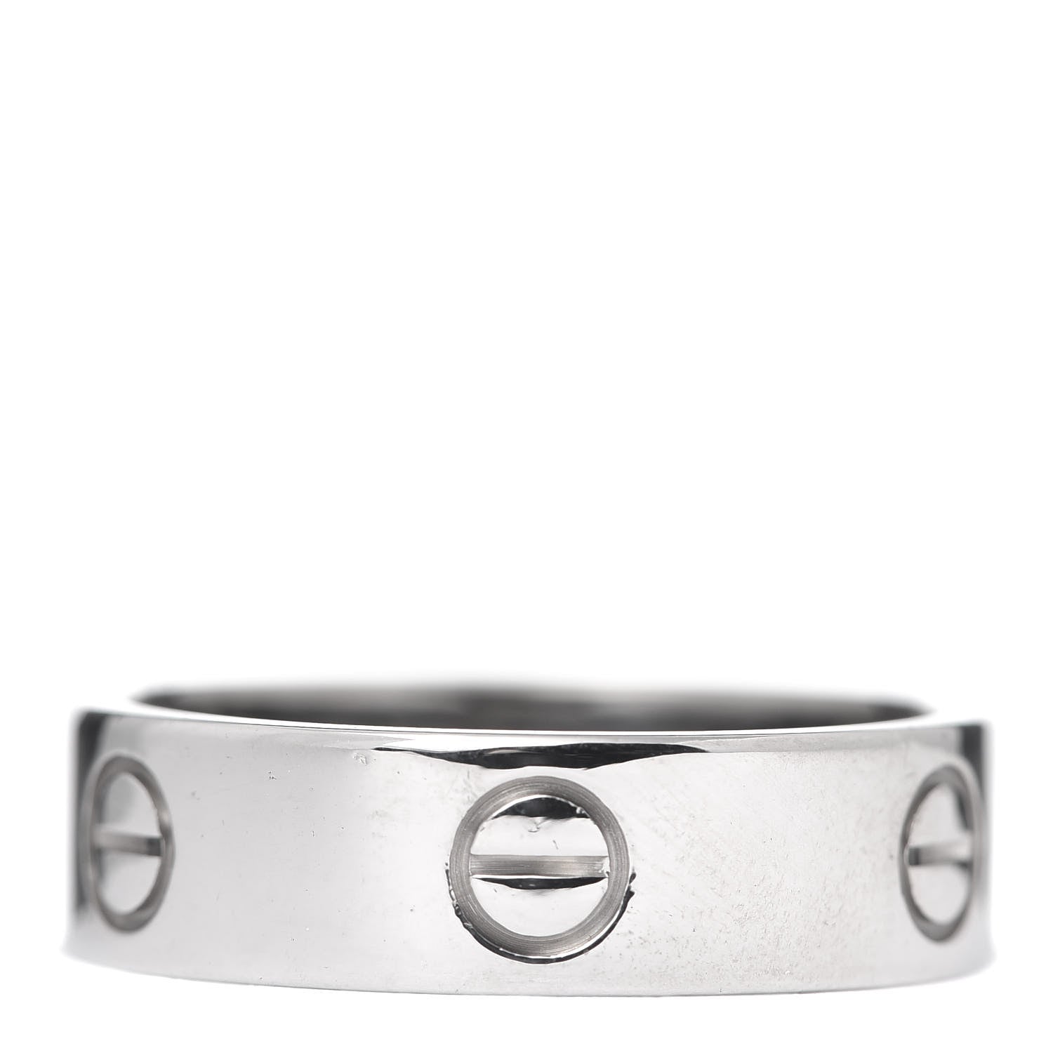 Cartier 18K White Gold 5.5mm LOVE Ring 60 9 1 of 4