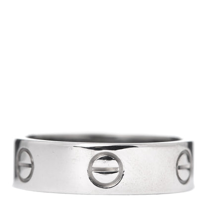 Cartier 18K White Gold 5.5mm LOVE Ring 60 9 1 of 4
