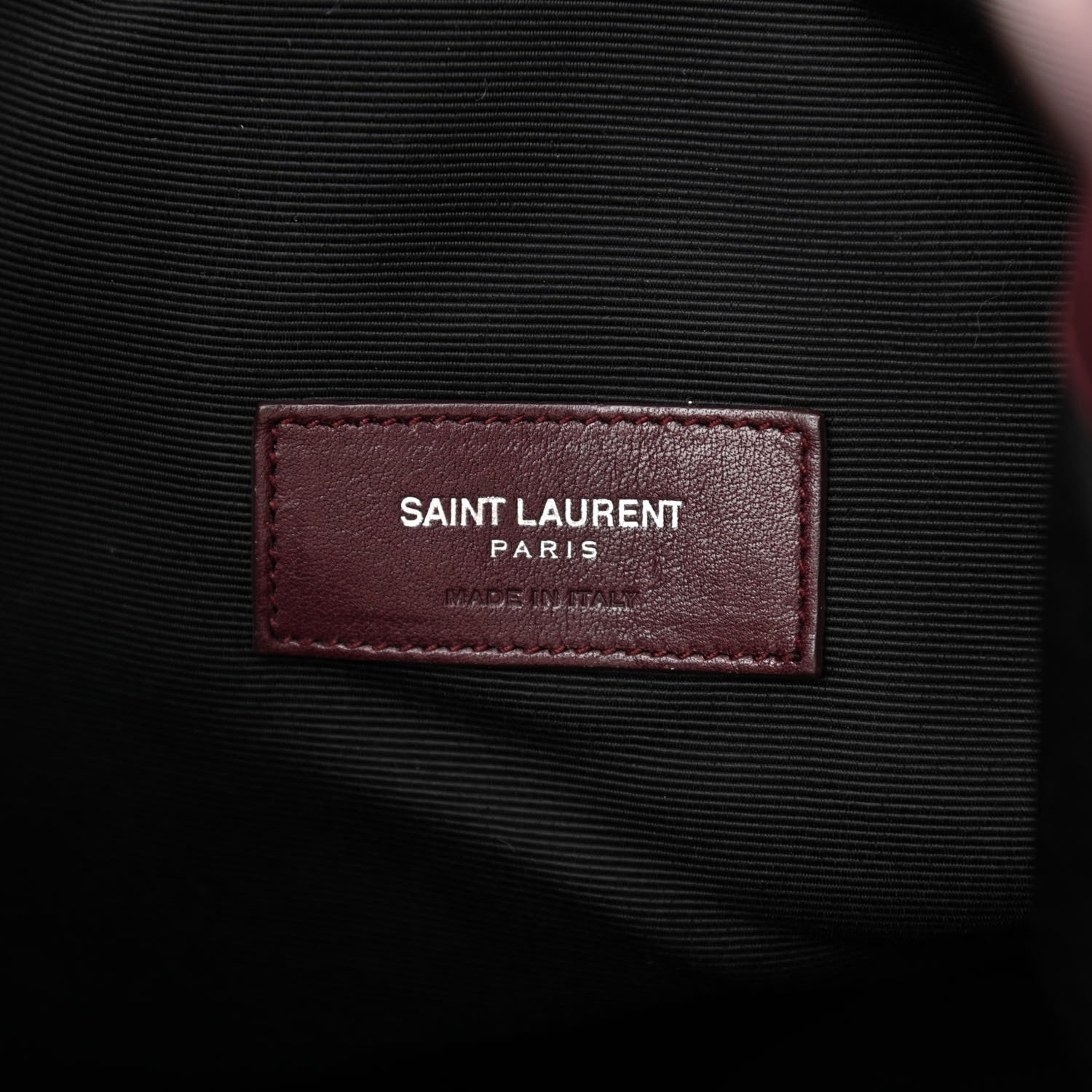 Saint Laurent Calfskin Medium Rider Bucket Bag Bordeaux 5 of 7