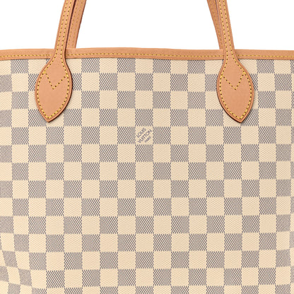 Louis Vuitton Damier Azur Neo Neverfull MM Rose Ballerine 8 of 10