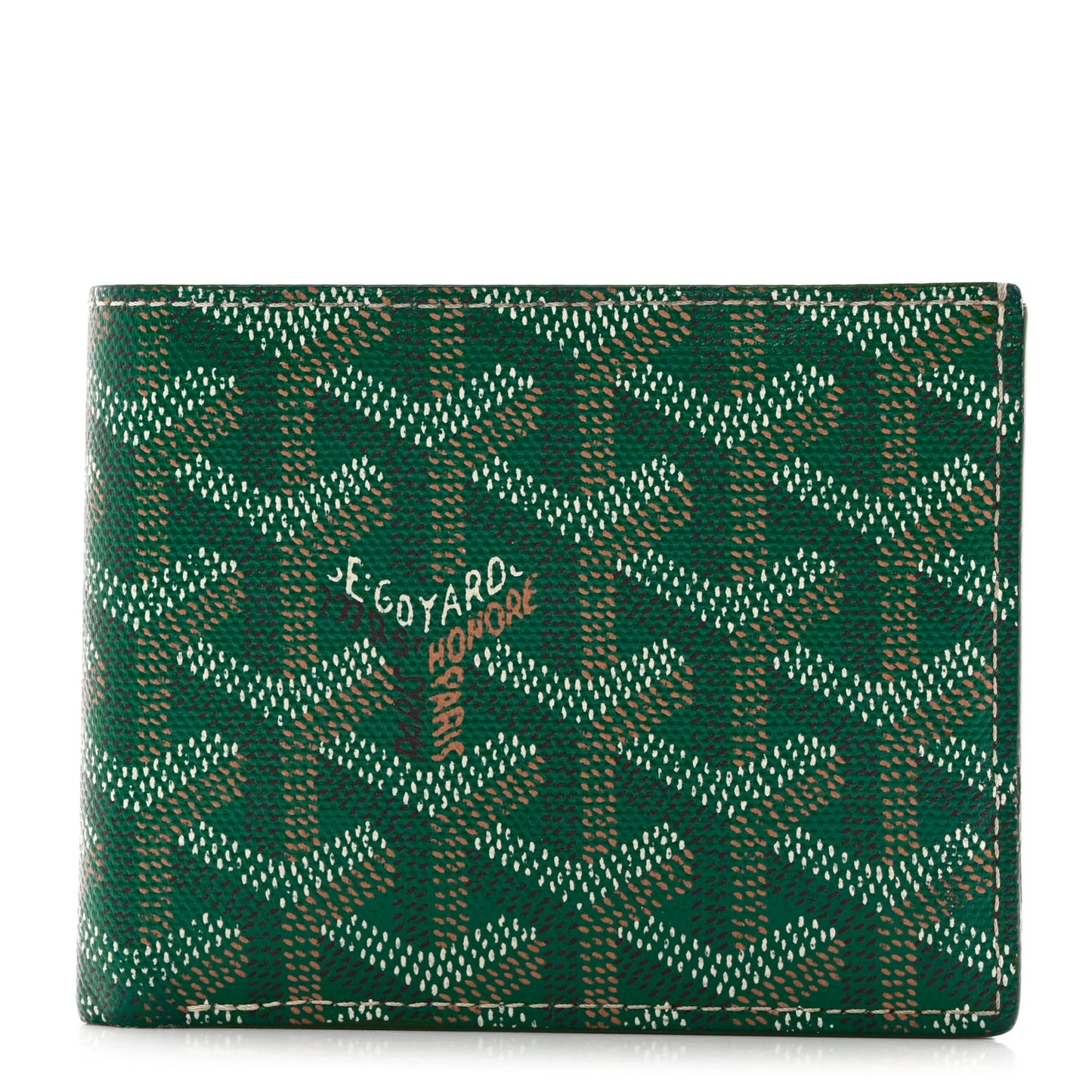 Goyardine Bi-Fold Victoire PM Wallet Green