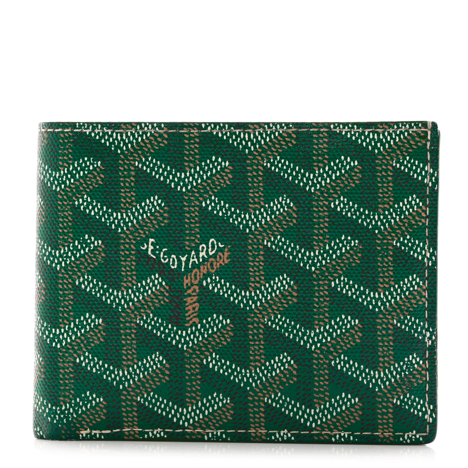 Goyard Goyardine Bi-Fold Victoire PM Wallet Green 1 of 11
