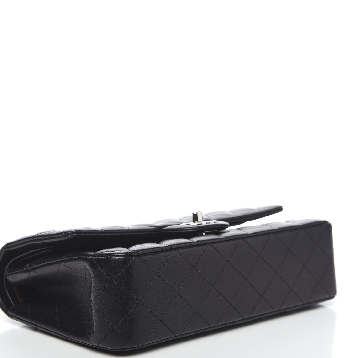 Chanel Lambskin Quilted Medium Double Flap Black 3 of 11