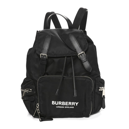 Burberry Nylon Logo Print Medium Rucksack Backpack Black 1 of 9