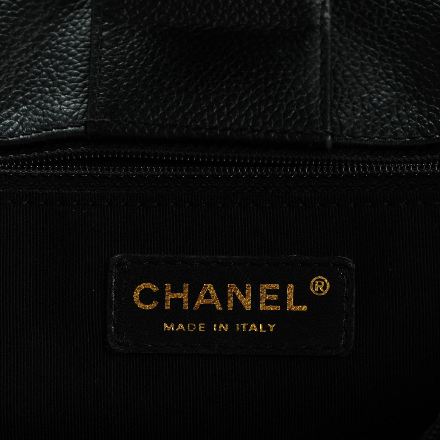 Calfskin Cerf Executive Shopper Tote Black
