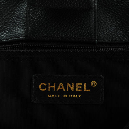 Chanel Calfskin Cerf Executive Shopper Tote Black 8 of 9