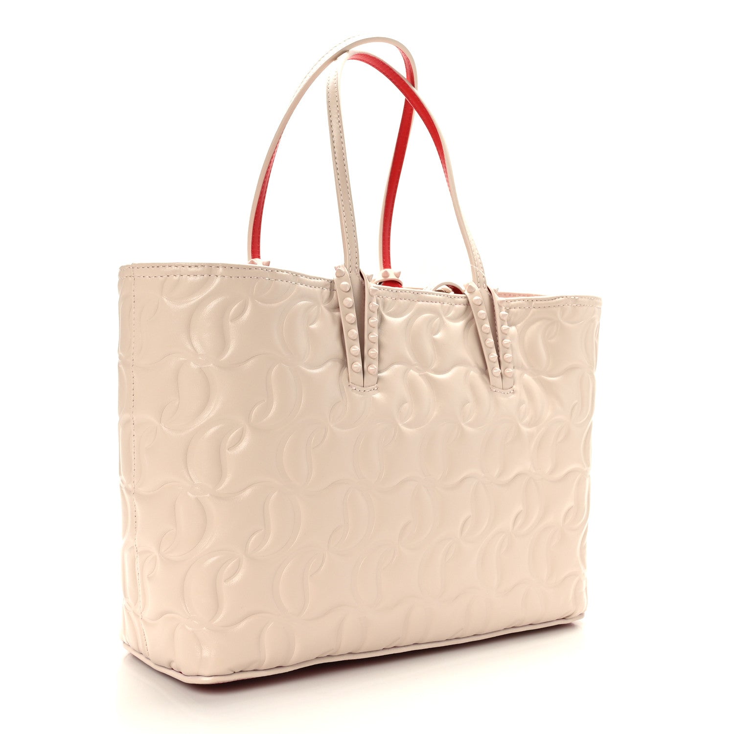 Christian Louboutin Nappa Embossed East West Cabata Tote Leche 4 of 10