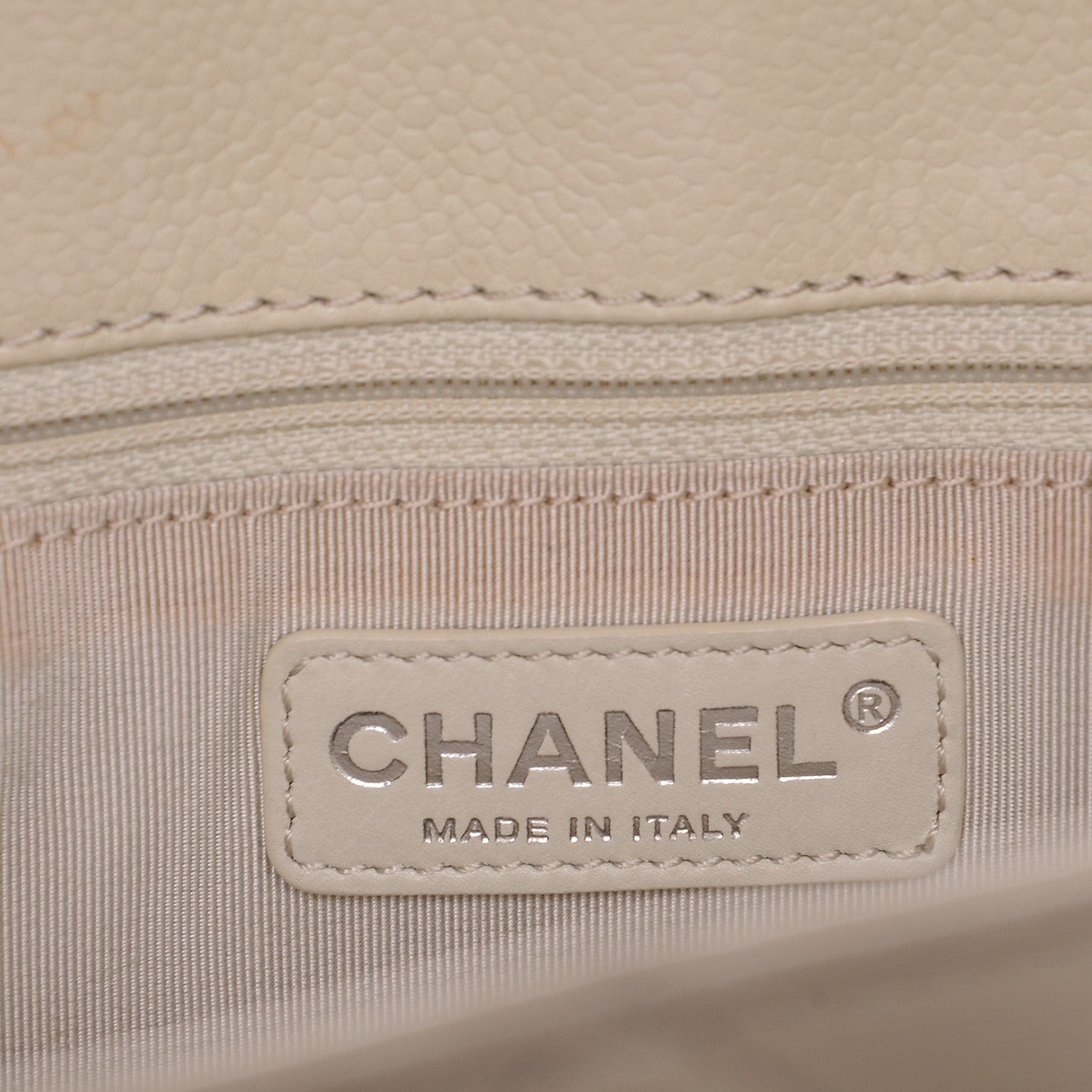 Chanel Caviar Quilted Grand Shopping Tote GST Ivory 7 of 9