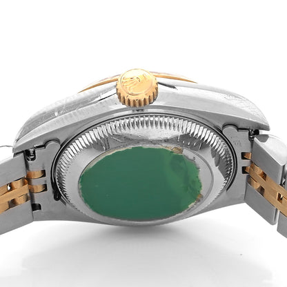 Rolex Stainless Steel 18K Yellow Gold Diamond 26mm Oyster Perpetual Datejust Watch Champagne 69173 3 of 3