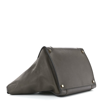 Celine Supple Calfskin Medium Phantom Luggage Khaki Cobalt Trim 4 of 12