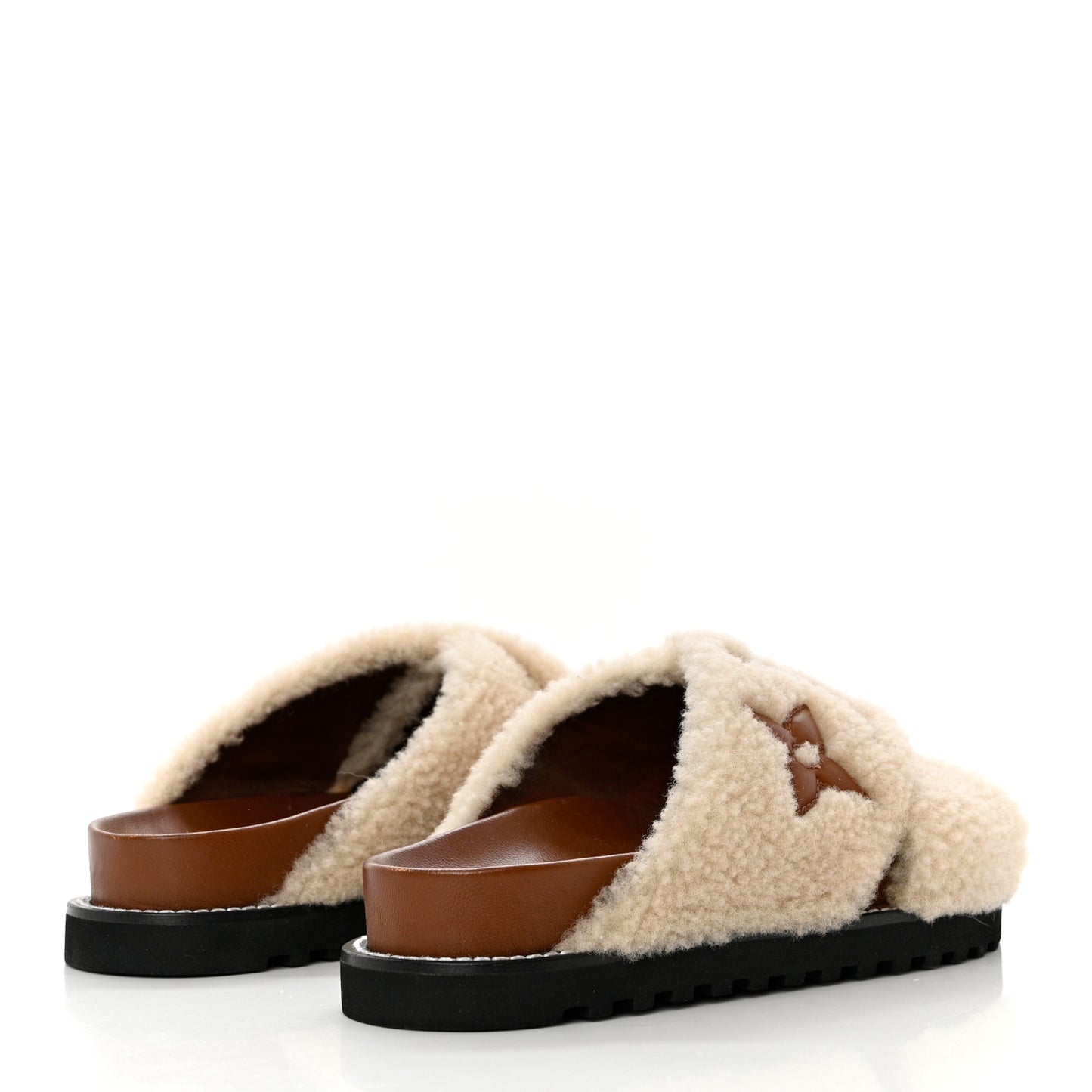Shearling Paseo Flat Comfort Mule 37 Brown