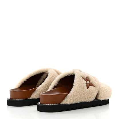 Louis Vuitton Shearling Paseo Flat Comfort Mule 37 Brown 4 of 9