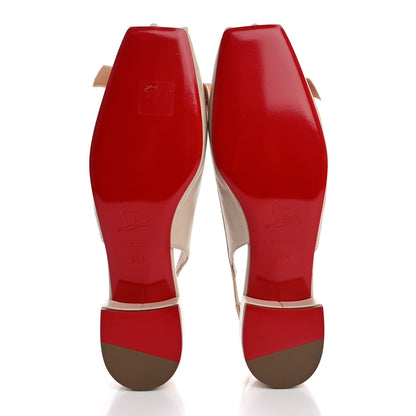 Christian Louboutin Nappa MamaFlirt Sling 30mm Ballerinas 38.5 Leche 6 of 9