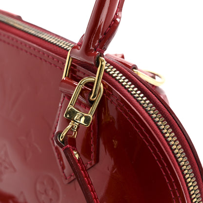 Louis Vuitton Vernis Alma BB Pomme D'Amour 11 of 14