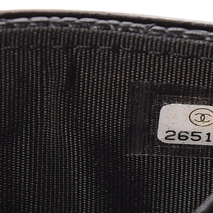 Chanel Caviar Quilted Filigree Card Holder Black 9 of 10