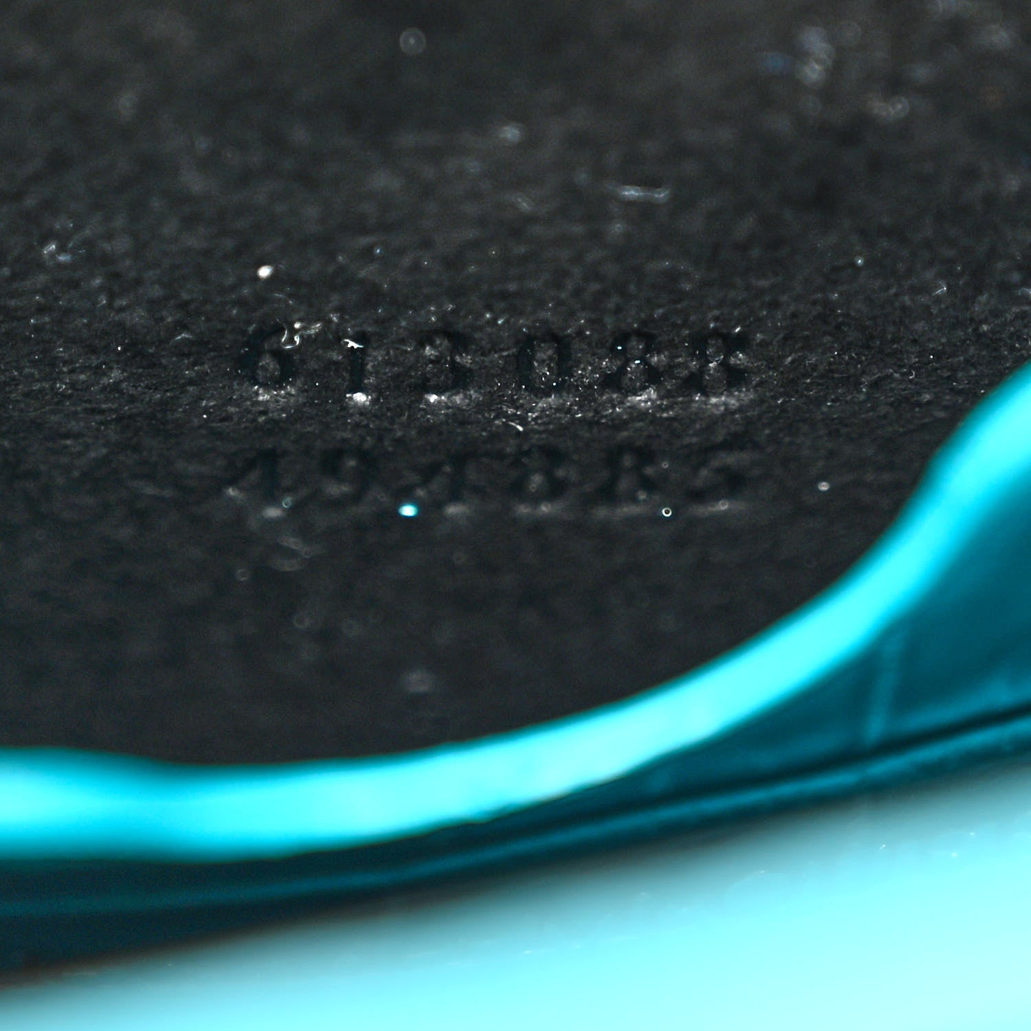 Alexander McQueen Calfskin Crocodile Embossed Skull Mini Crossbody Bag Cerulean 7 of 11