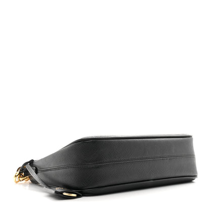 Prada Saffiano Lux Re-Edition 2005 Shoulder Bag Black 4 of 12