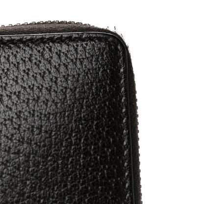 Gucci Dollar Calfskin Boar Effect GG Marmont Zip Around Wallet Dark Cocoa 11 of 15