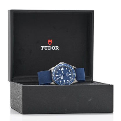 TUDOR Titanium Fabric 42mm Pelagos Automatic Watch Blue 25707B 5 of 5