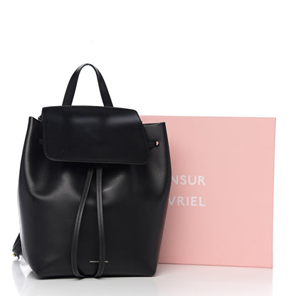 Mansur Gavriel Calfskin Mini Backpack Bag Black 11 of 11