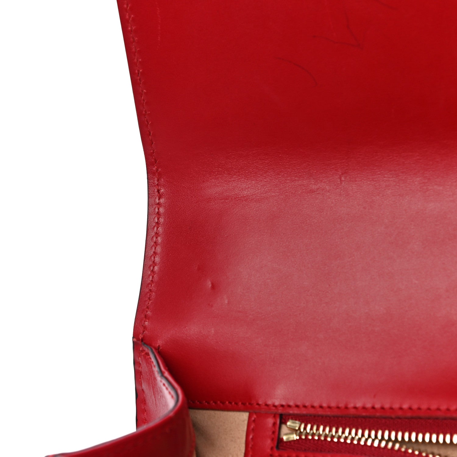 Gucci Guccissima Medium Padlock Shoulder Bag Hibiscus Red 14 of 17