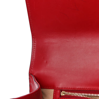 Gucci Guccissima Medium Padlock Shoulder Bag Hibiscus Red 14 of 17