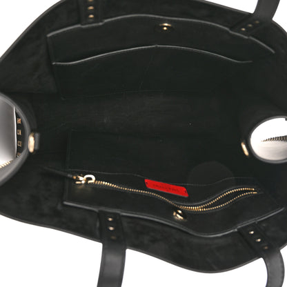 Valentino Garavani Calfskin Rockstud Vertical Tote Black 8 of 20