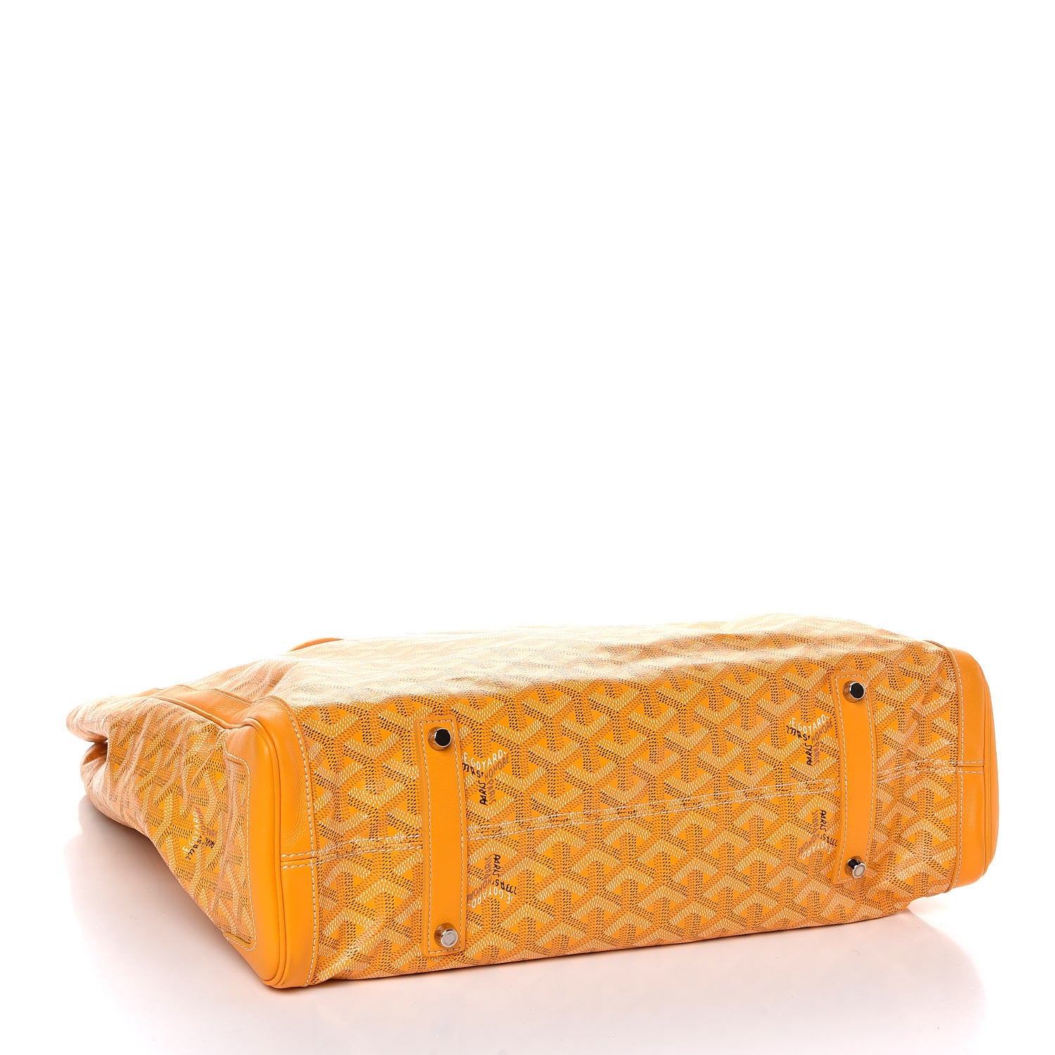 Goyard Goyardine Voltaire Smile Tote Yellow 4 of 6