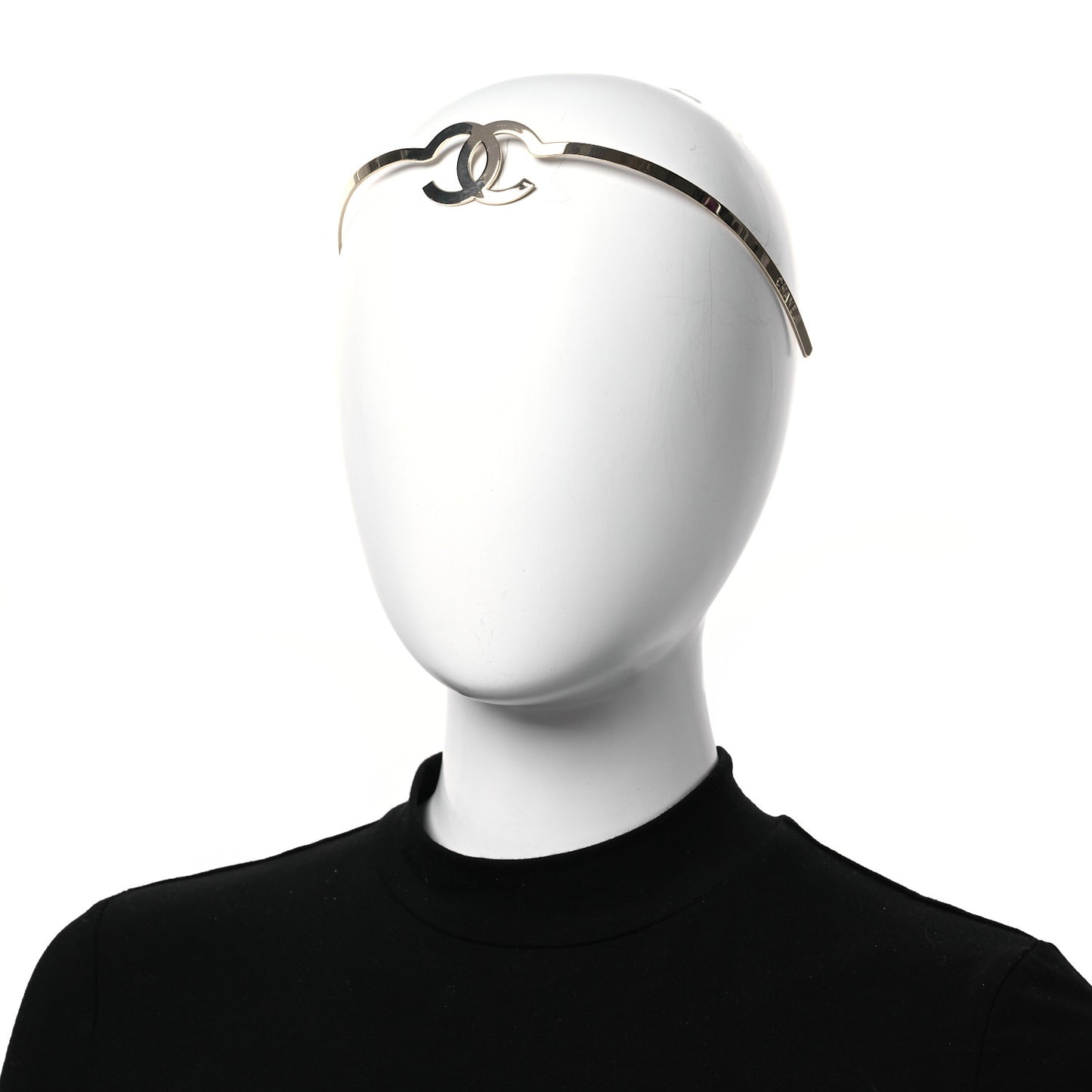Metal CC Headband Light Gold
