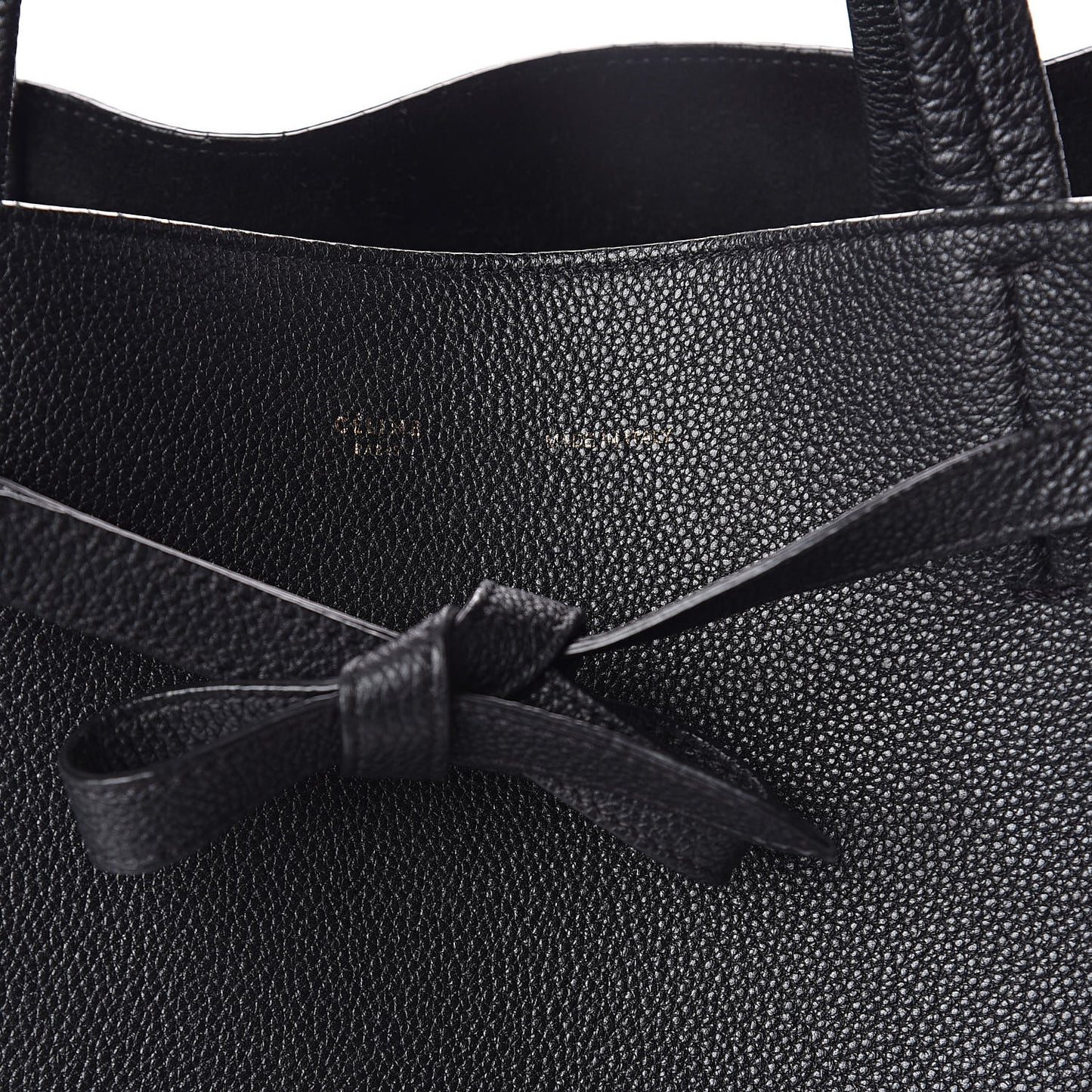 Soft Grained Calfskin Medium Belt Cabas Phantom Black