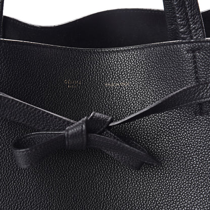 Celine Soft Grained Calfskin Medium Belt Cabas Phantom Black 7 of 9