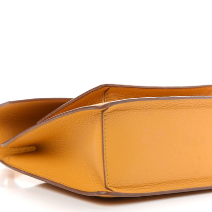 MCM Grained Calfskin Small Patricia Satchel Golden Mango 8 of 9