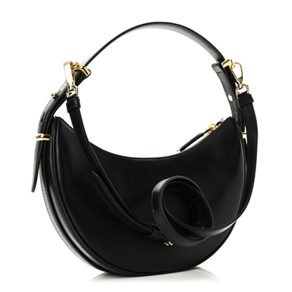 Prada Soft Calfskin Arque Shoulder Bag Black 2 of 8