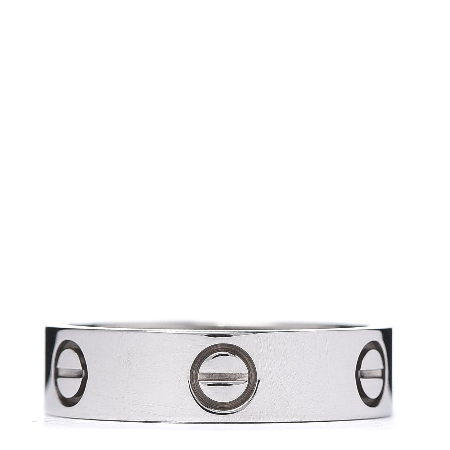 18K White Gold 5.5mm LOVE Ring 58 8.25
