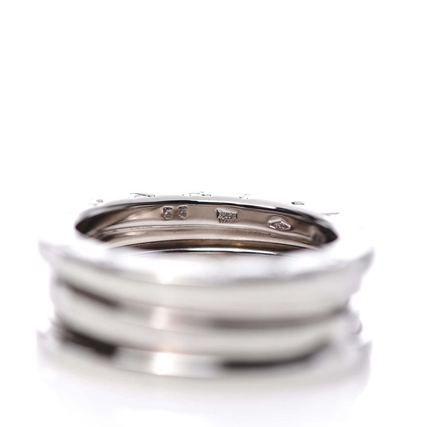 18K White Gold B.Zero1 Two-Band Ring 53 6.25