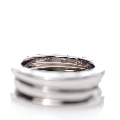 Bulgari 18K White Gold B.Zero1 Two-Band Ring 53 6.25 4 of 6