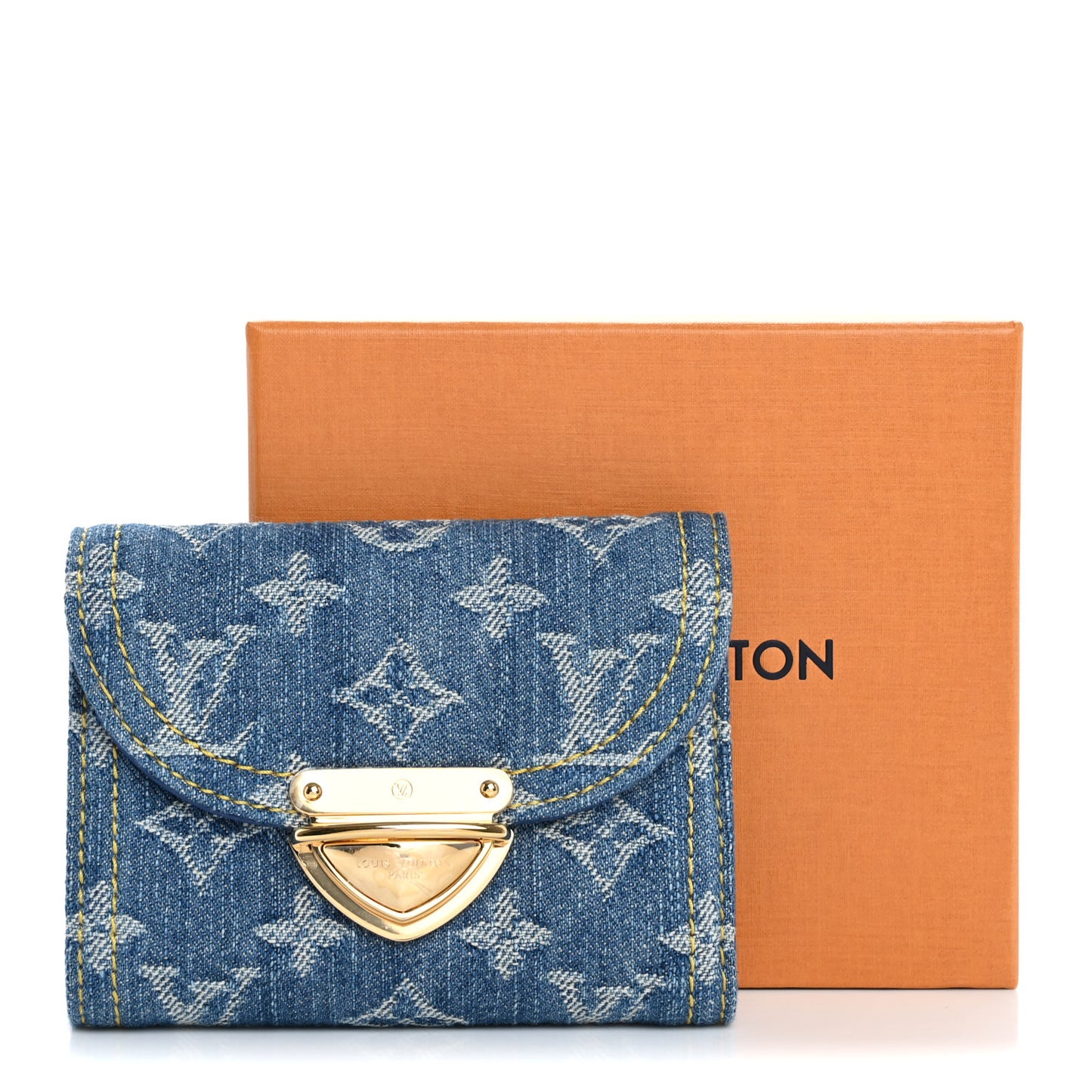 Denim Amelia Compact Wallet Blue