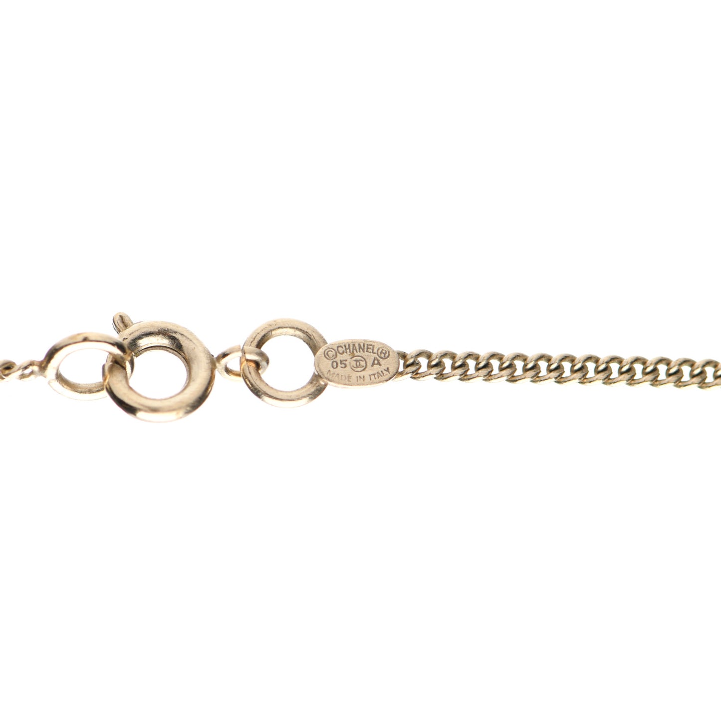 Metal Flap Bag Necklace Gold