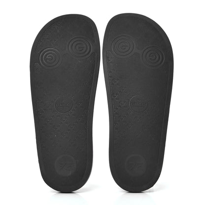 Gucci Rubber Womens Logo Slide Sandals 41 Black 4 of 4