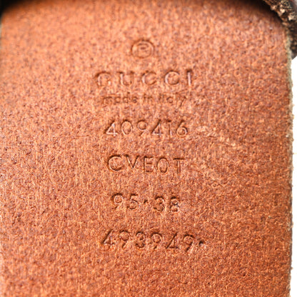 Gucci Faded Calfskin Double G 40mm Belt 95 38 Cuir 5 of 5