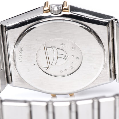 Omega Stainless Steel 18K Yellow Gold 33mm Constellation Quartz Watch Champagne 396.1075 5 of 10
