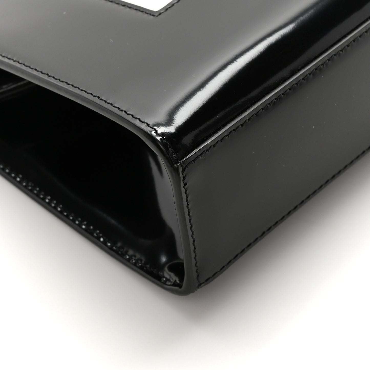 Nappa Brushed Calfskin Large Le Ann-Marie Alabastro Black