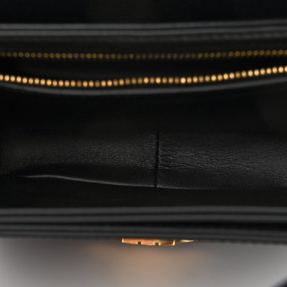 Celine Shiny Calfskin Teen Triomphe Black 5 of 10