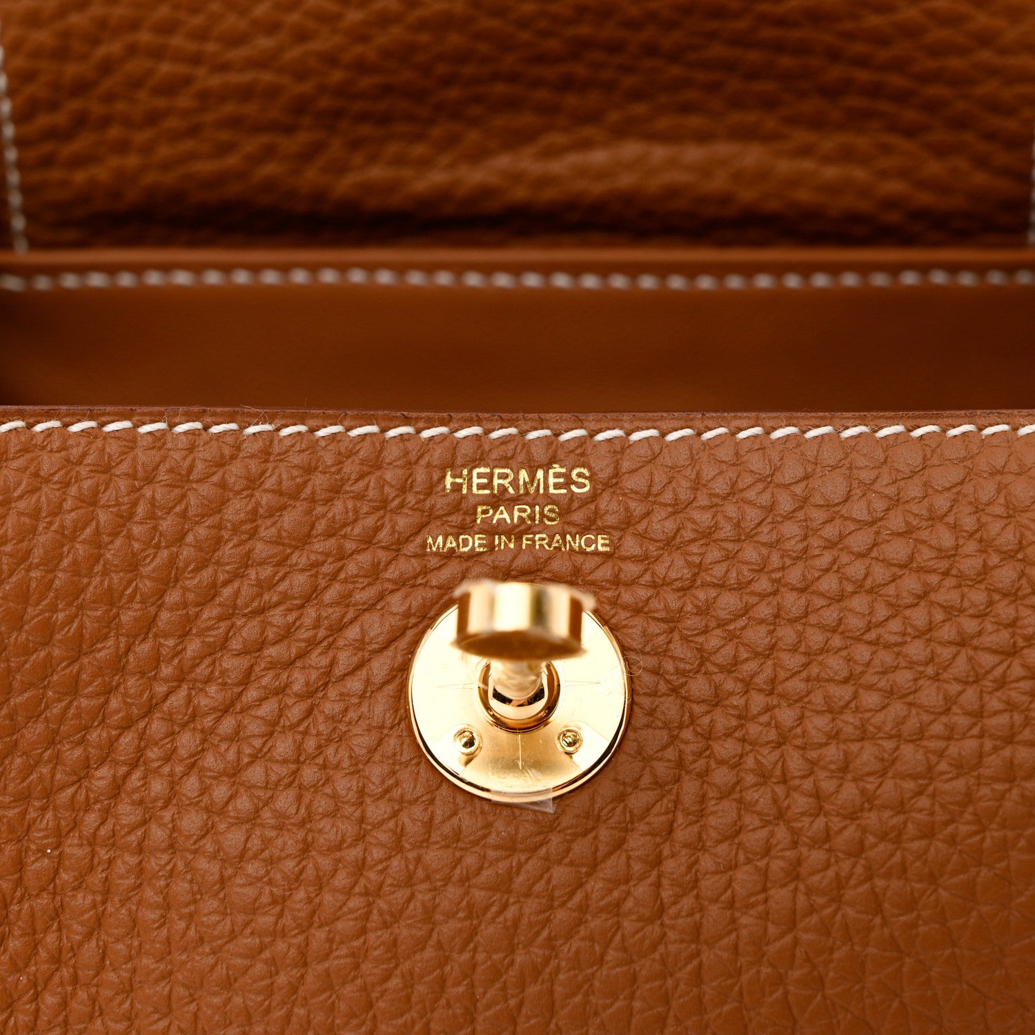 Hermes Taurillon Clemence Mini Lindy 20 Gold 6 of 11